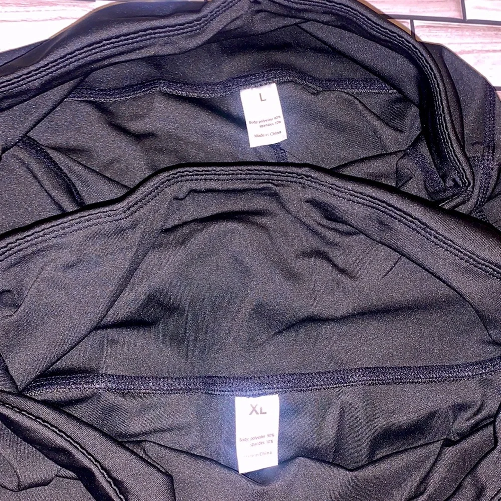 NWOT BLK High Waisted Biker Shorts - Picture 3 of 3